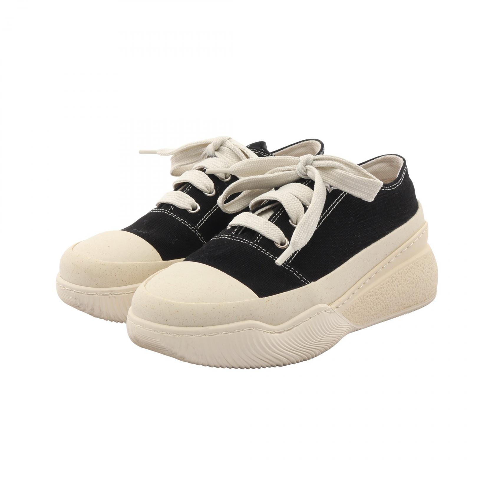 ステラマッカートニー Stella McCartney スニーカー 靴 キャンバス レディース ブラック系 / アイボリー系 【中古】