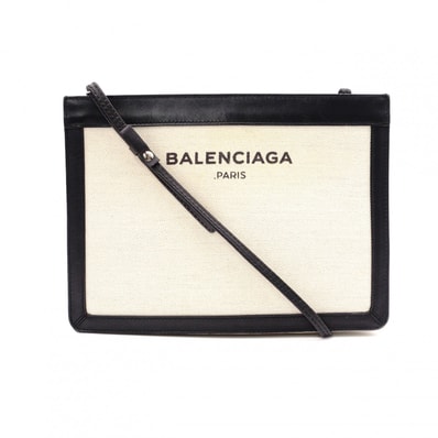 バレンシアガ ネイビー ポシェットショルダーバッグ レディース