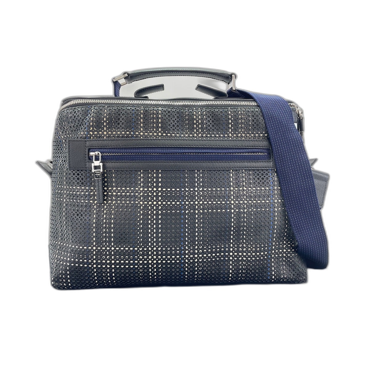 ディオール Dior サッチェル ショルダーバッグ パンチングレザー【中古】