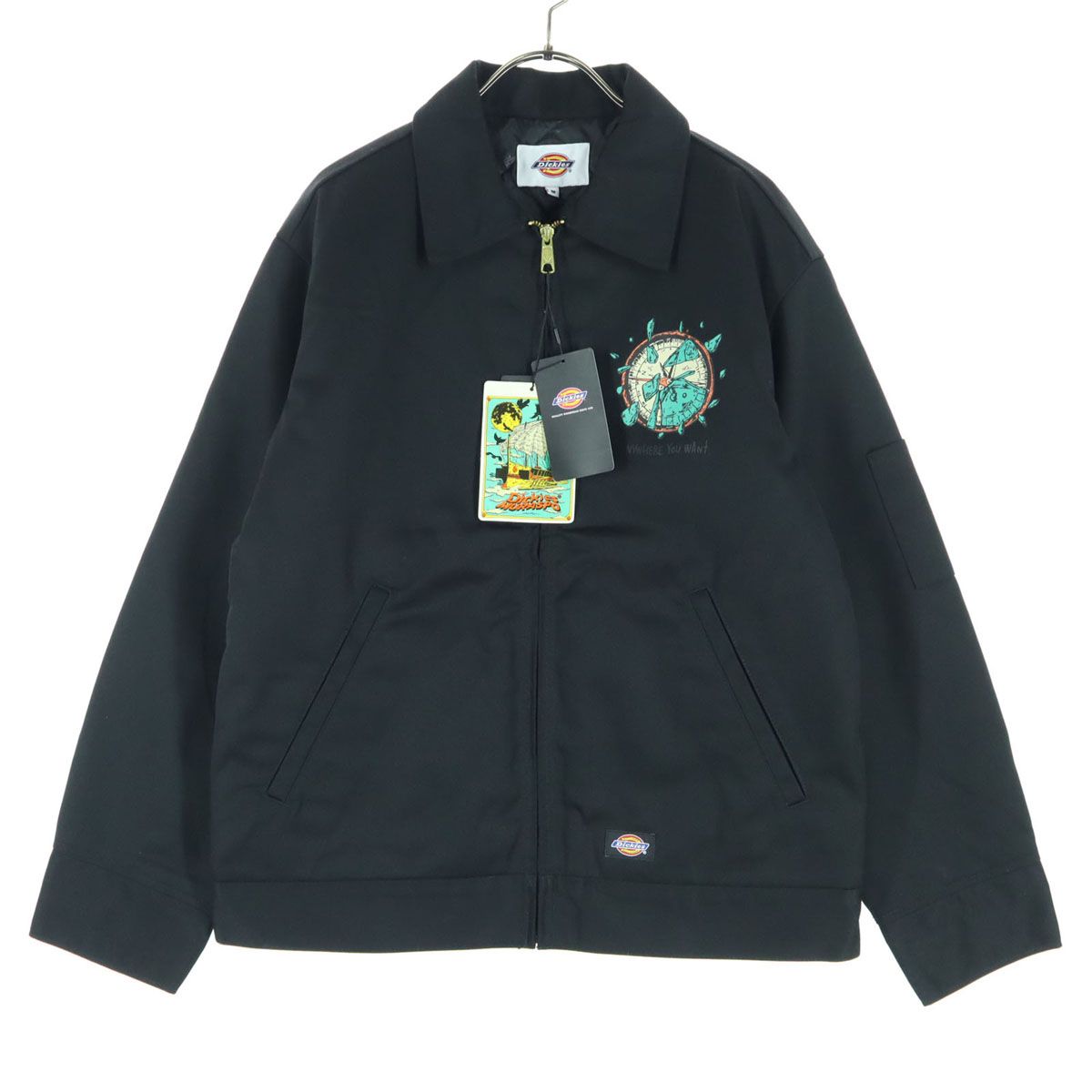 未使用 Dickies ディッキーズ Hirotton ヒロットン コラボ 長袖 アイゼンアワー ジャケット M ブラック 18384200 ムラサキスポーツ別注