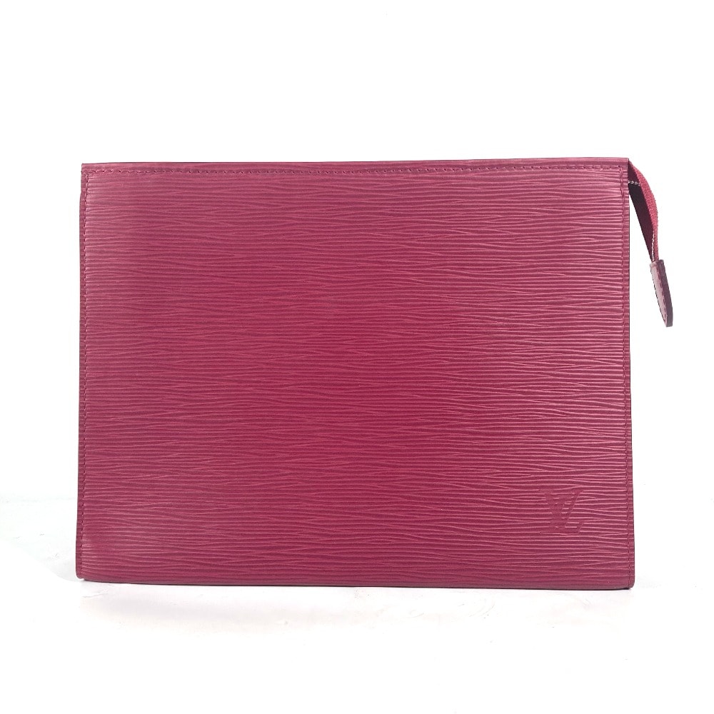 ルイヴィトン LOUIS VUITTON ポッシュトワレ26 M41085 エピ カバン ポーチ セカンドバッグ クラッチバッグ エピレザー フューシャ レッド 新品同様