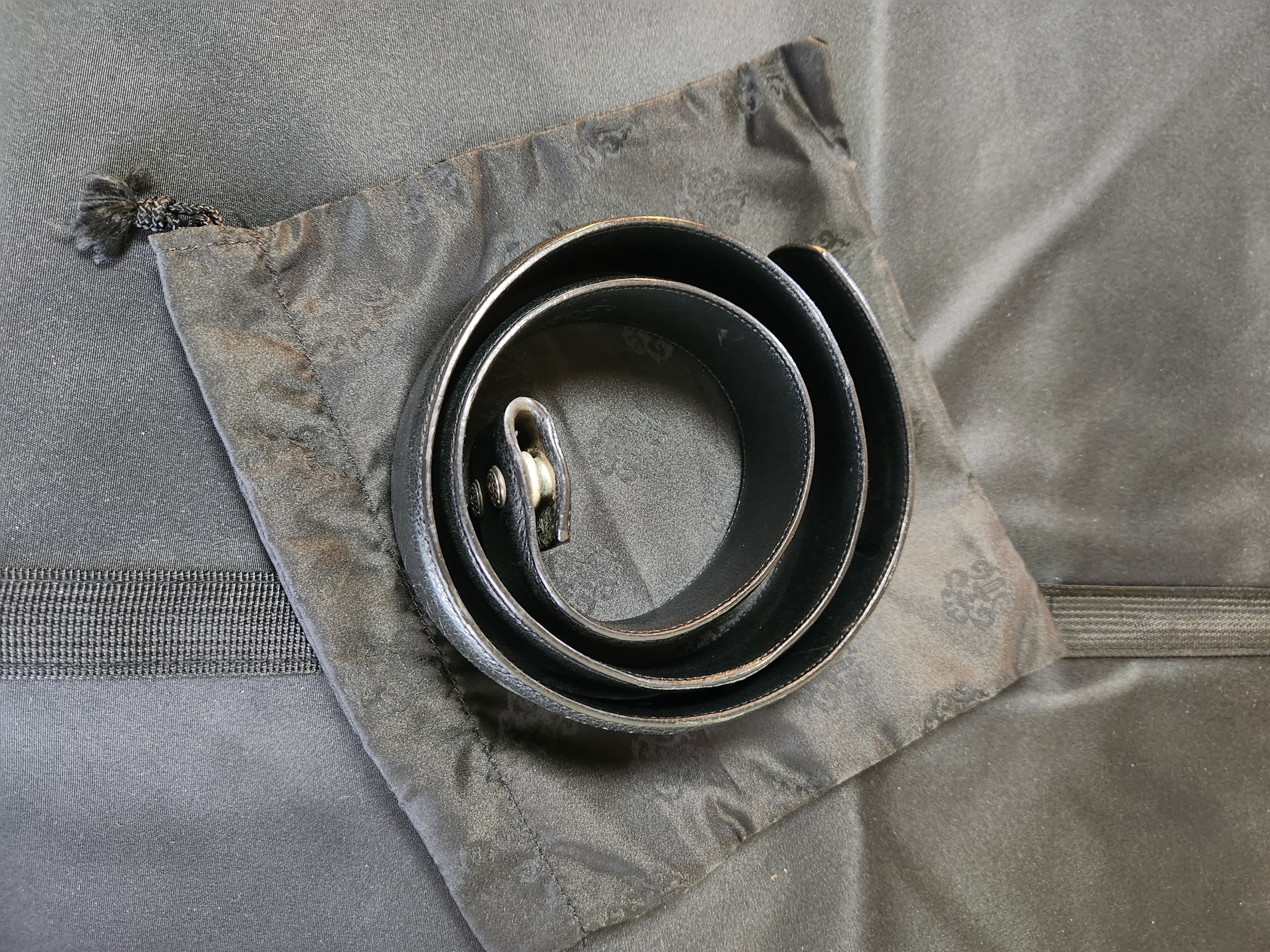 CHROME HEARTS クロムハーツ ベルトストラップ SV925 黒