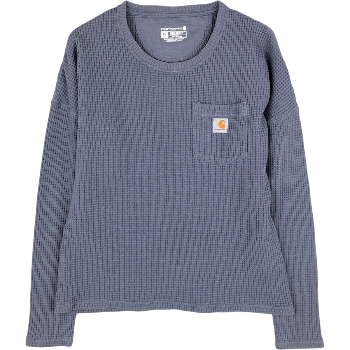 古着 カーハート Carhartt RELAXED FIT サーマルロンT ワッフル レディースXS相当/eaa629167