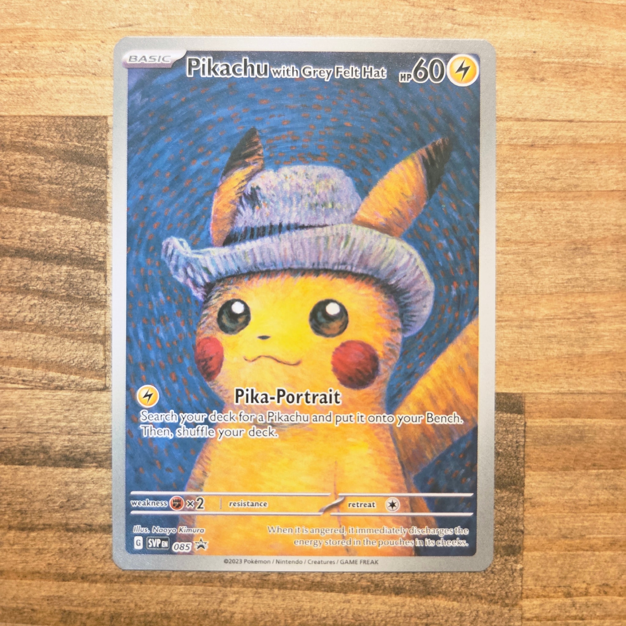 PSA9】ピカチュウ : プロモ [SVP EN 085](「ゴッホ展」 プロモーション