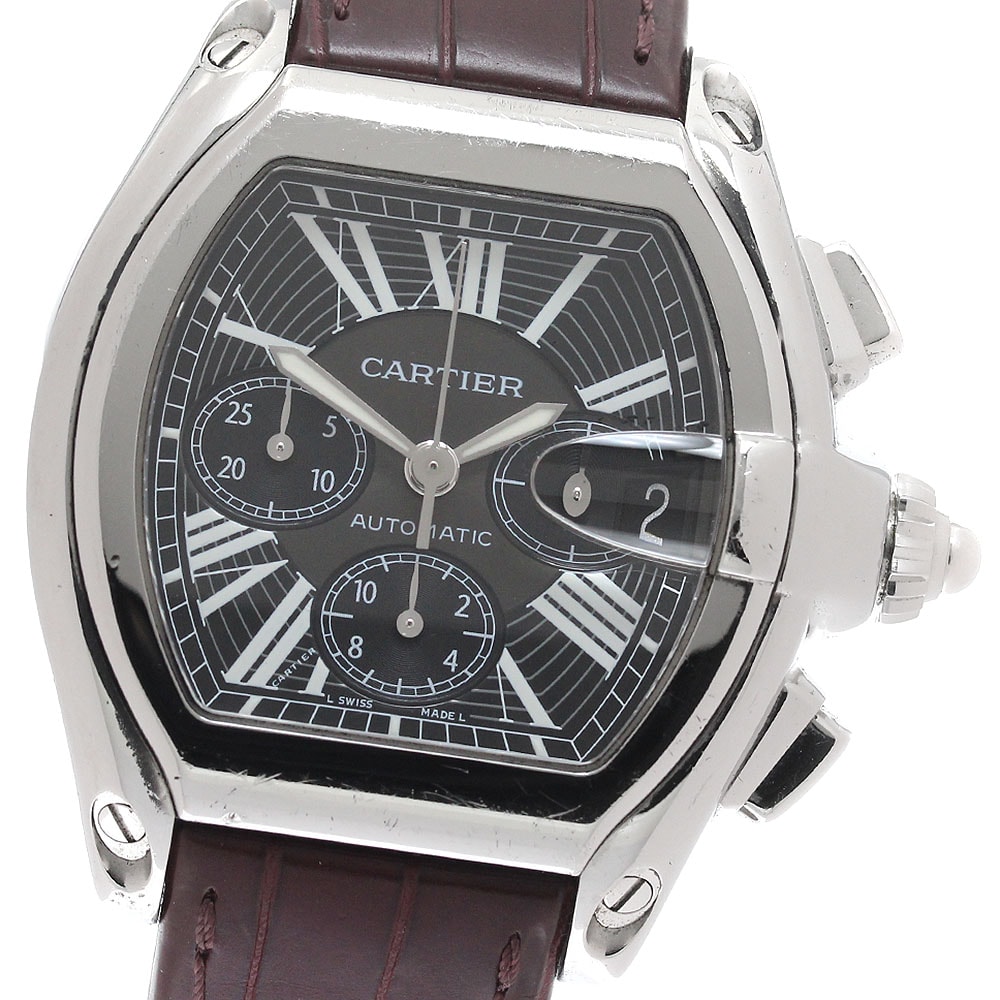 カルティエ ロードスター クロノグラフ XL メンズ 【中古】