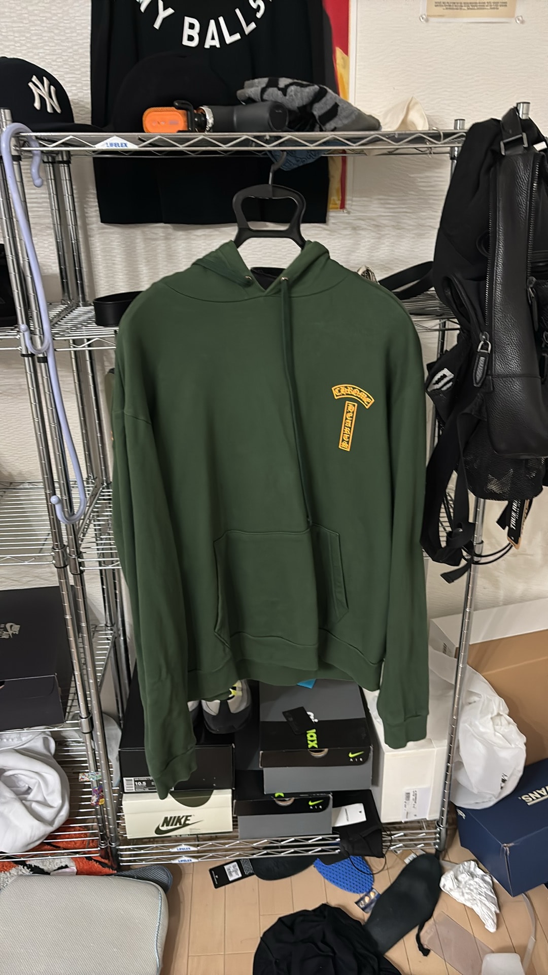 Chrome Hearts USA Arch Logo Hoodie "Khaki"