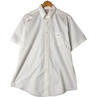 古着 ブルックスブラザーズ Brooks Brothers Est.1818 半袖 ボタンダウンシャツ メンズL相当/eaa554464