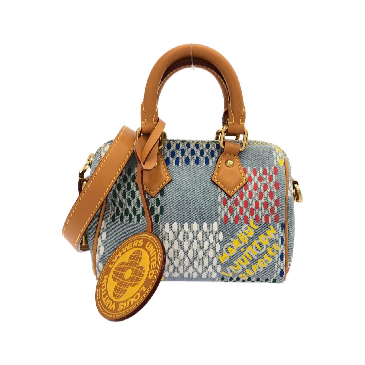 ルイヴィトン LV バース(ダミエ デニム) スピーディ バンドリエール 18cm N00136 ボストンバッグ