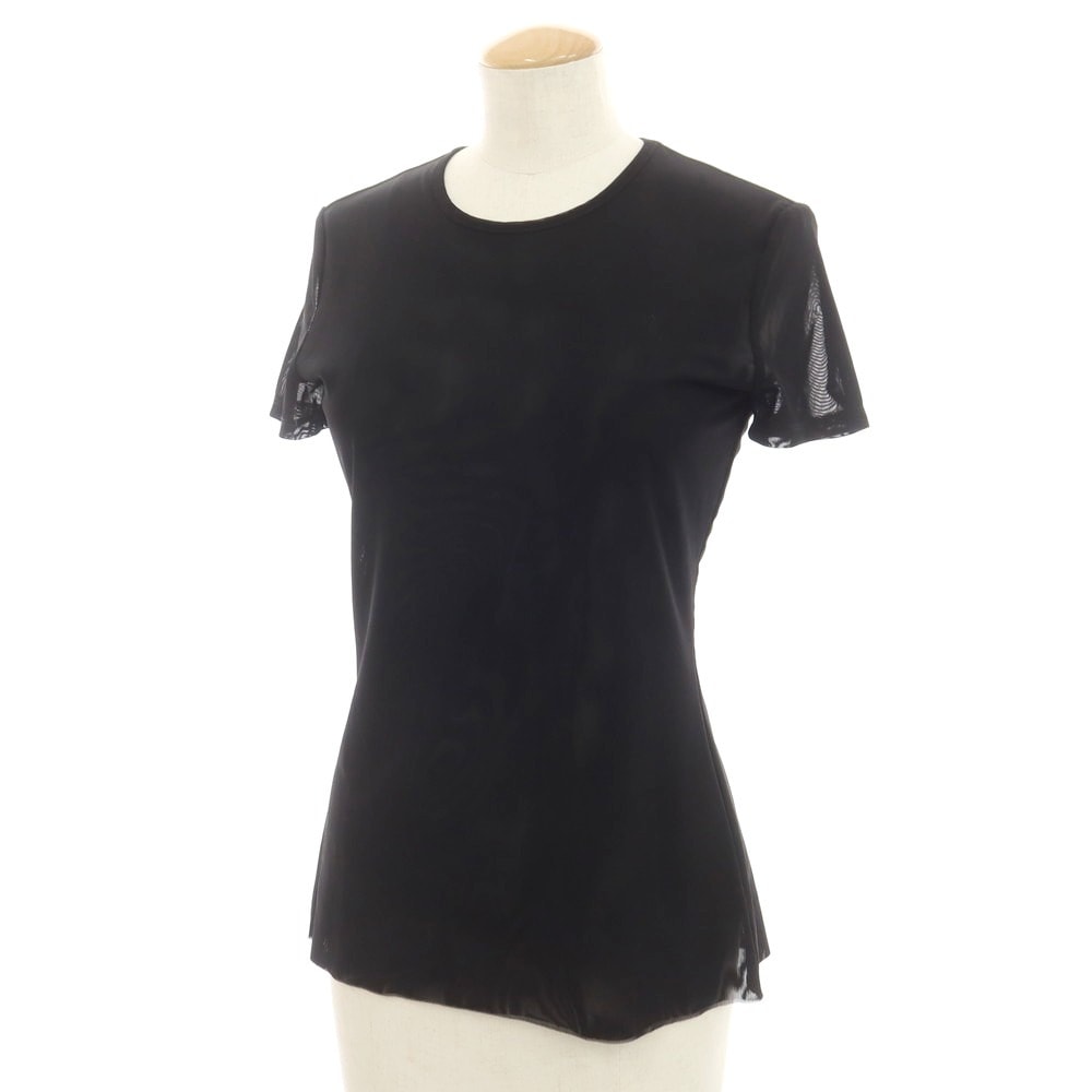 【中古】クラネ CLANE ナイロンポリエステル クルーネック 半袖Tシャツ ブラック【サイズ2】【レディース】