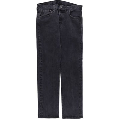 古着 リーバイス Levi's 501 ブラックデニム ストレートデニムパンツ メンズw34相当/eaa554412