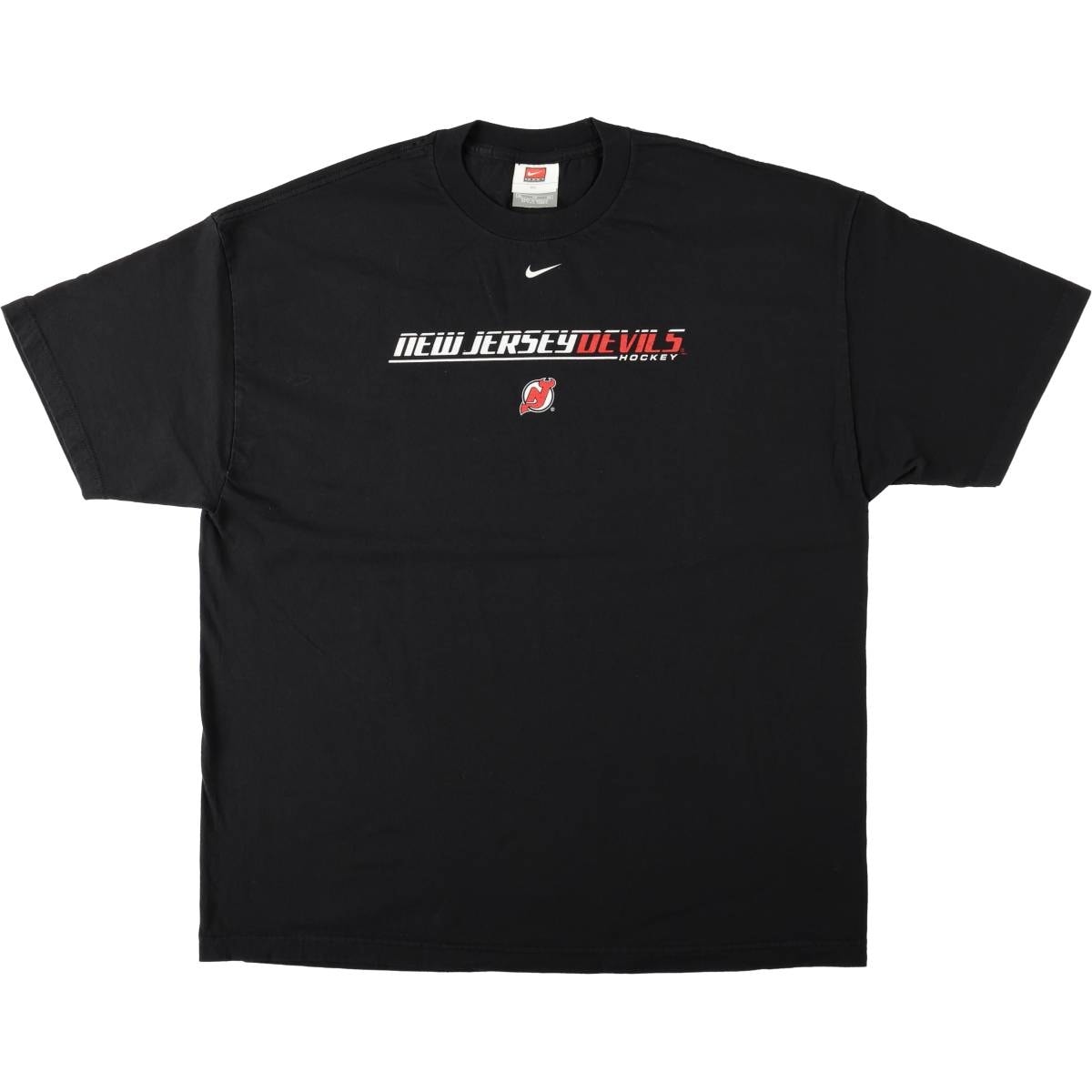 古着 00年代 ナイキ NIKE TEAM NHL NEW JERSEY DEVILS ニュージャージーデビルズ スポーツプリントTシャツ メンズXL相当/eaa666659