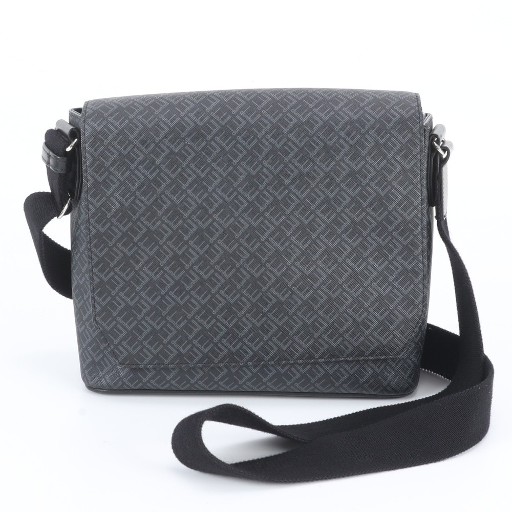 ■美品 ダンヒル ショルダーバッグ レザー×コーティングキャンバス
