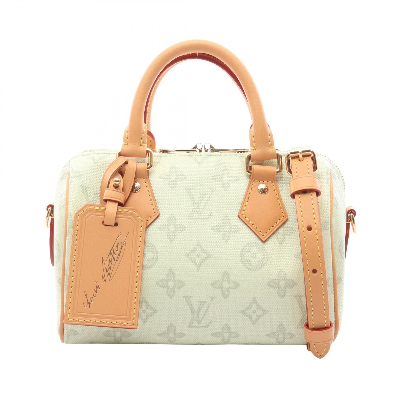 ルイ・ヴィトン LOUIS VUITTON スピーディ バンドリエール 20 モノグラムオリジン 2WAY ハンドバッグ バッグ PVCコーティングキャンバス レザー レディース グリーン系 M27530 【中古】