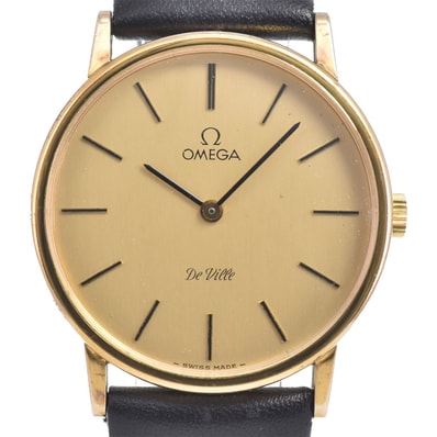 オメガ OMEGA 111.140 ヴィンテージ デビル ゴールド 手巻き メンズ 良品 内箱・保証書付き 腕時計 M#150921