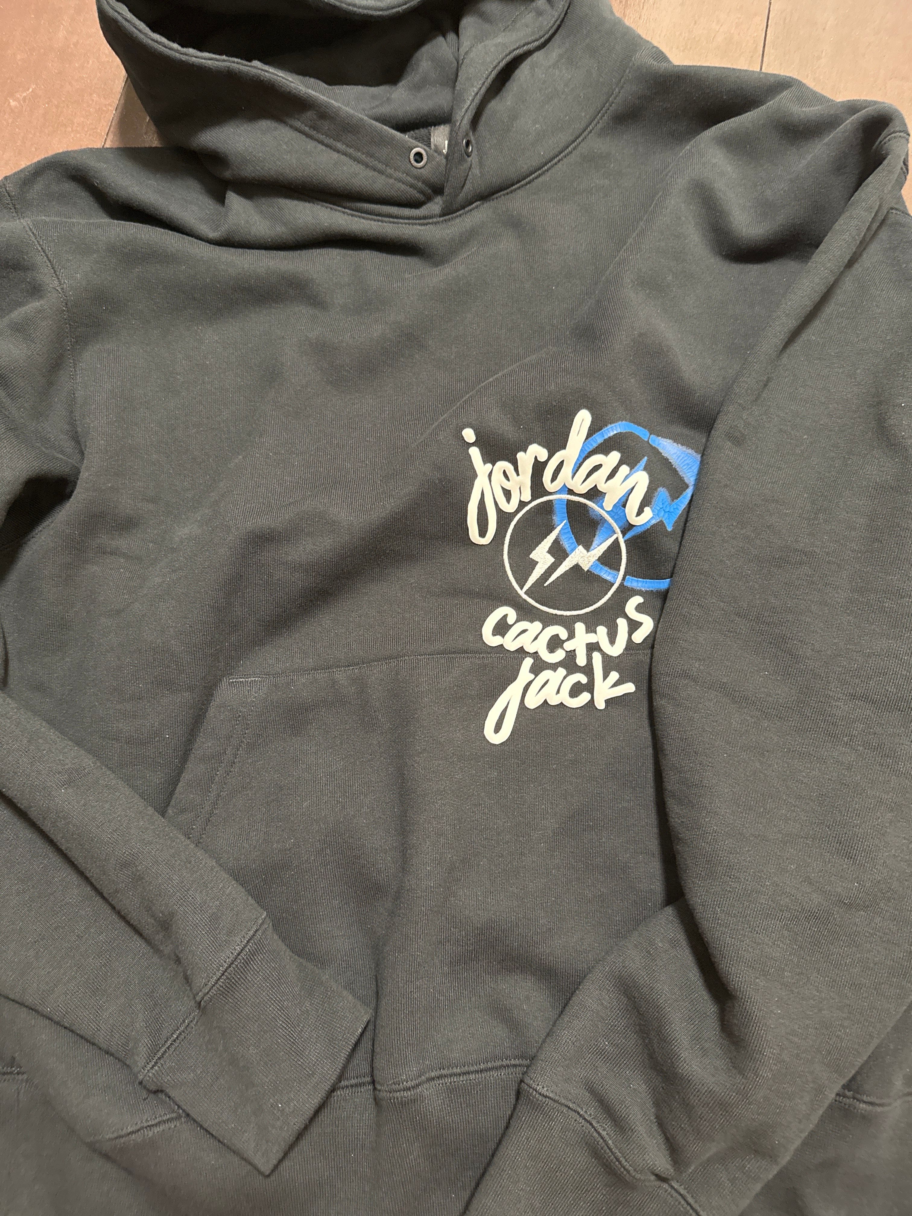 Air Jordan Travis Scott Fragment Hoodie "Black"