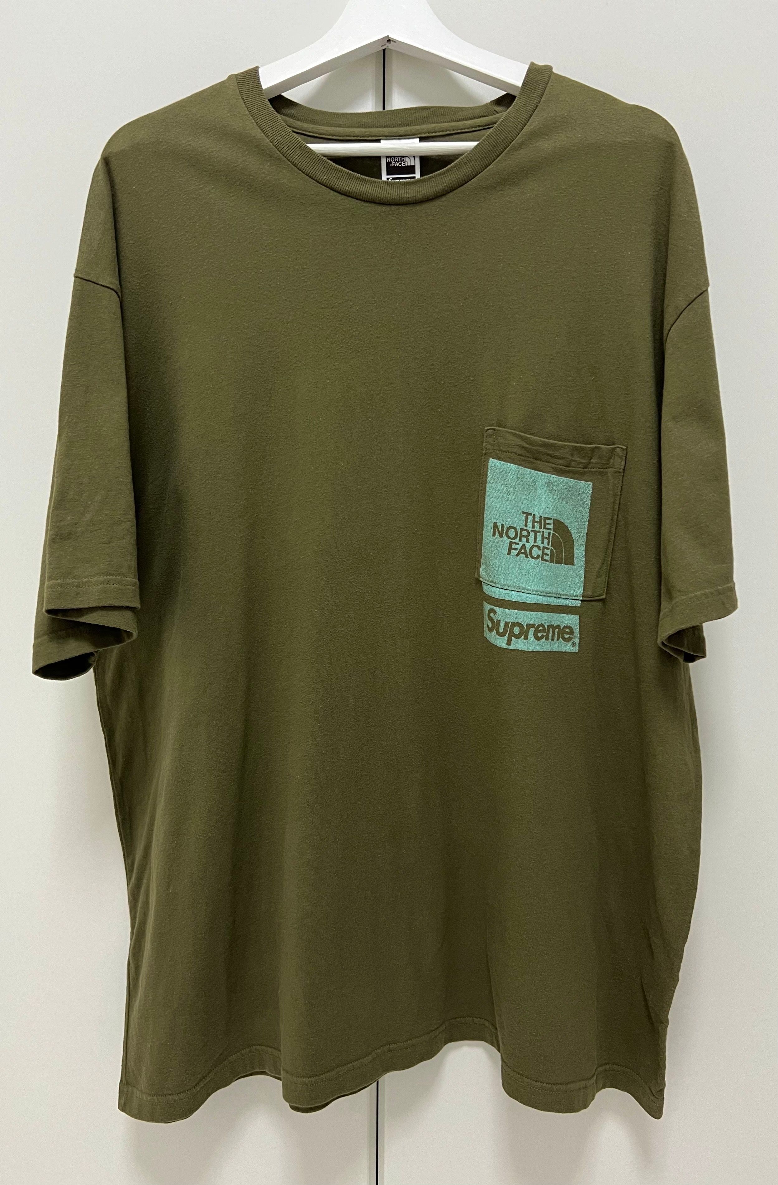 Supreme x The North Face Printed Pocket Tee "Olive"