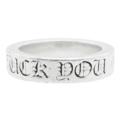 CHROME HEARTS クロムハーツ(原本無) リング 6mm SPACER FUCKYOU スペーサー ファックユー リング シルバー系 JP19.5号【中古】