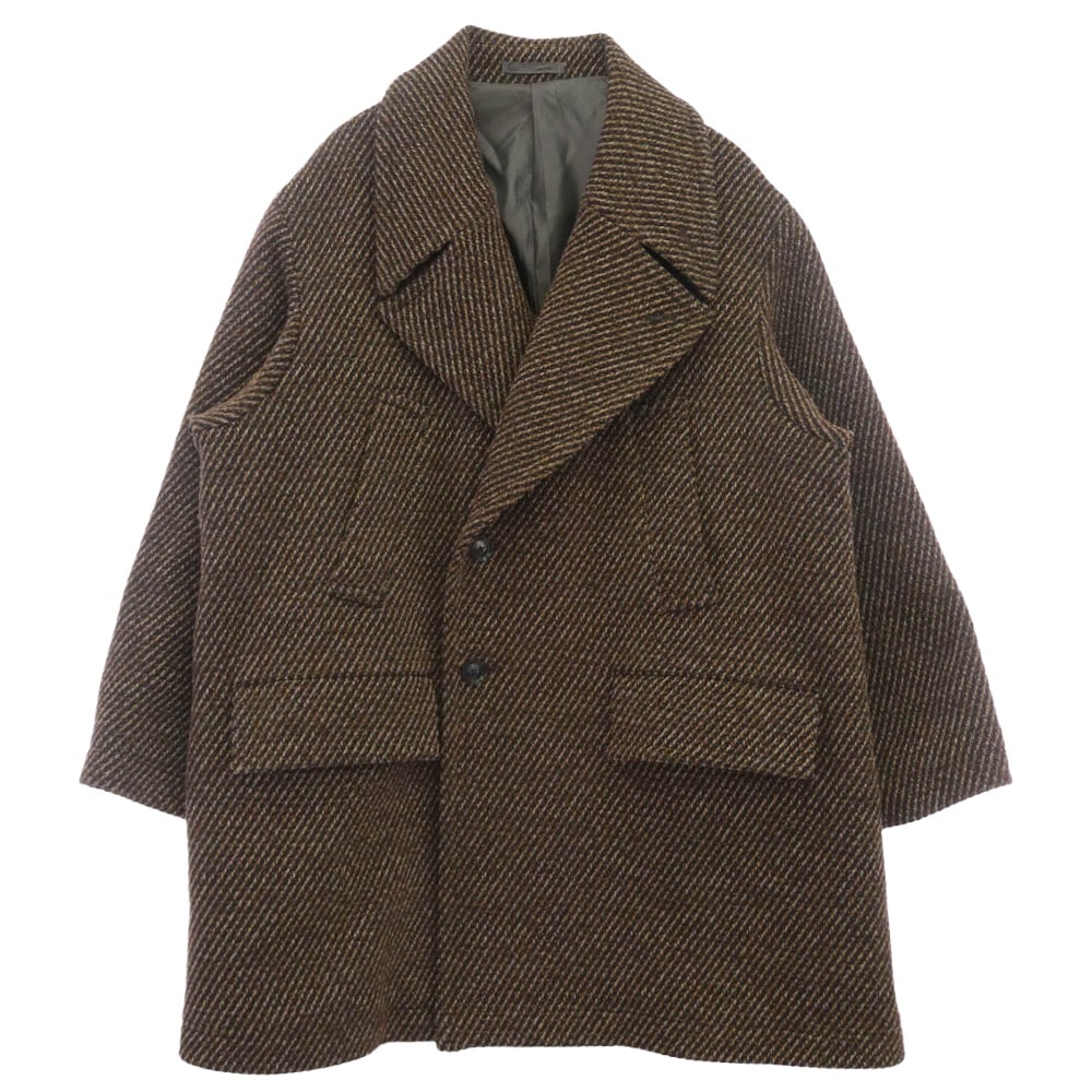 YOKE ヨーク コート 23AW YK23FW0515C DOUBLE BREASTED HALF COAT ダブル ブレステッド ハーフ コート ブラウン系 3【中古】