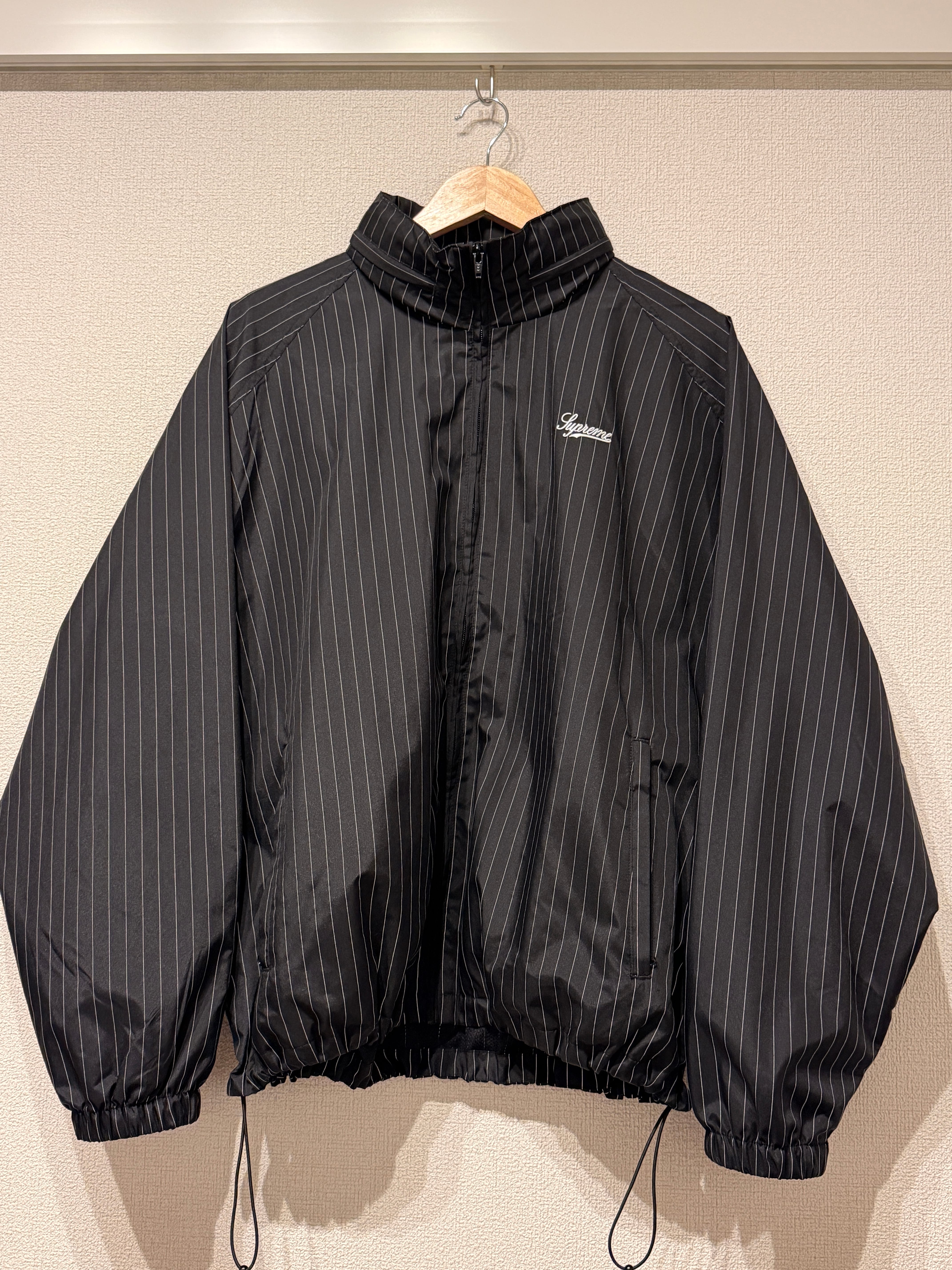 Supreme Reflective Pinstripe Track Jacket 