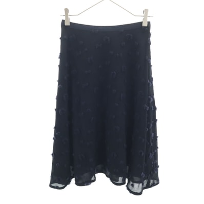 furfur ファーファー 日本製 ミディスカート F ネイビー