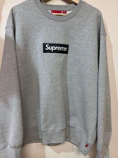 Supreme Box Logo Crewneck "Heather Grey" (22FW)