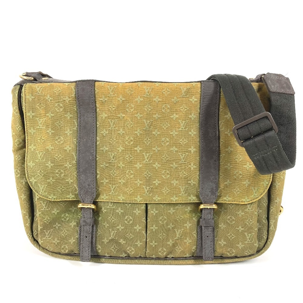 ルイヴィトン LOUIS VUITTON サックママン おむつ替えシート付 M42351 モノグラムミニ マザーズバッグ 斜め掛け 2WAYバッグ ハンドバッグ ショルダーバッグ モノグラムミニキャンバス TSTカーキ カーキ