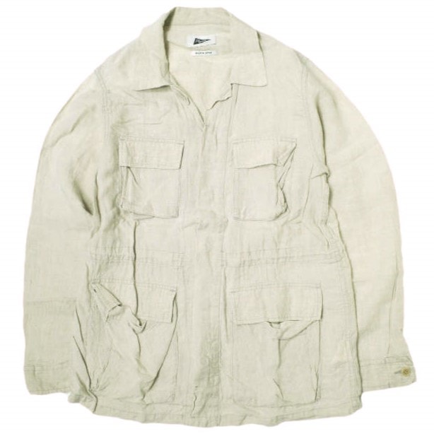 Pilgrim Surf+Supply ピルグリム サーフ+サプライ 日本製 Olivia Relaxed Linen Army Jacket リラックスリネンアーミージャケット 37-18-0126-791 1 NATURAL BEAMS M-65