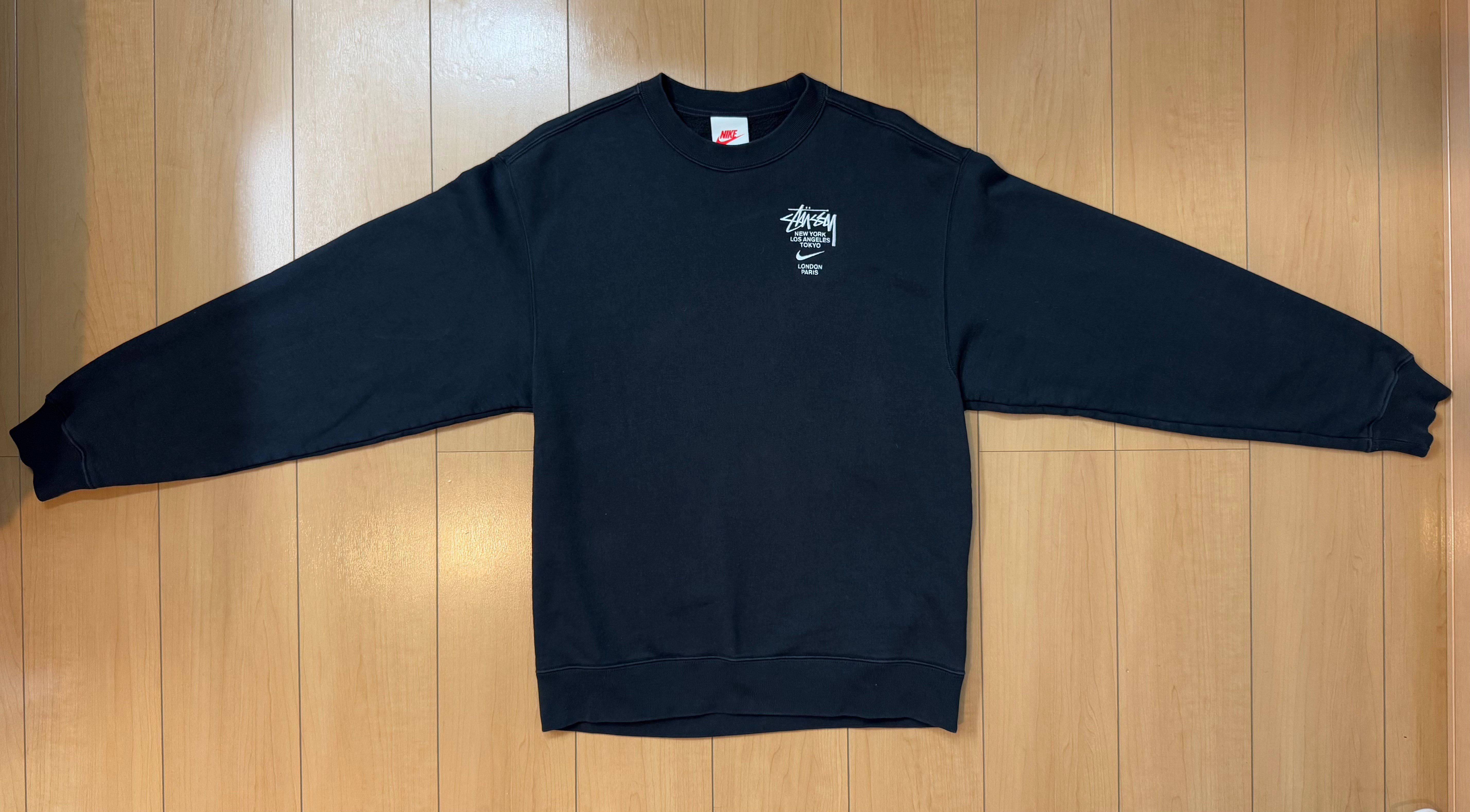 Nike x Stussy International Crewneck Sweatshirt (US Size) "Black" DC4198-010