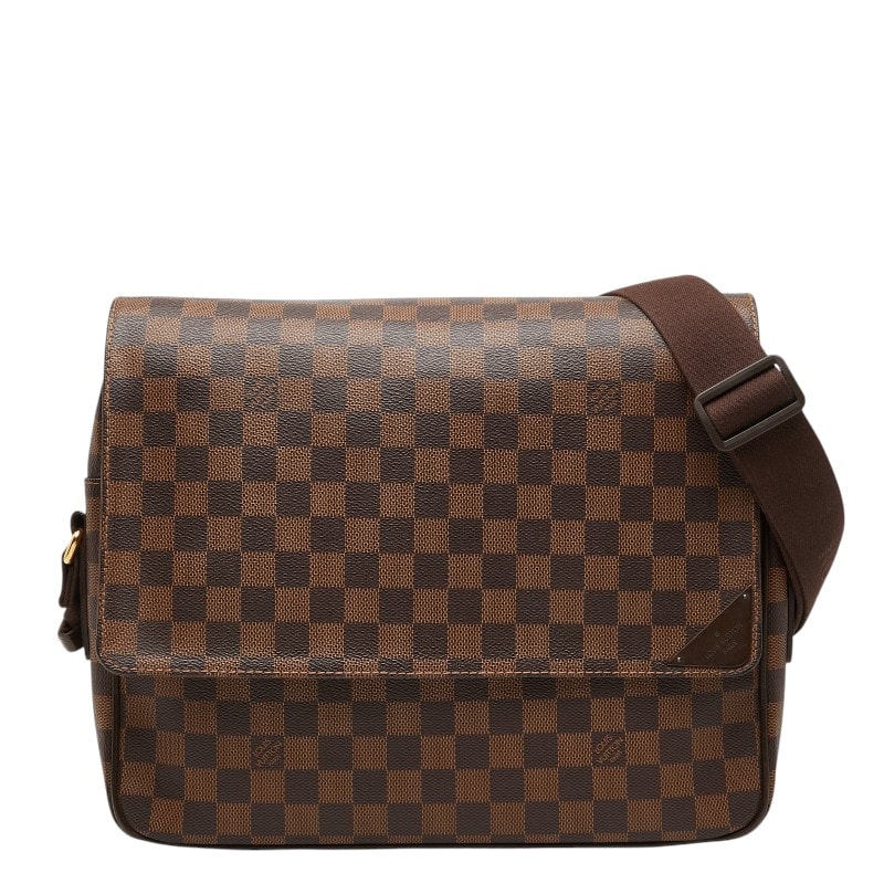 ルイ ヴィトン ダミエ シェルトンMM 斜め掛け ショルダーバッグ N41149 ブラウン PVC レザー レディース LOUIS VUITTON 【中古】