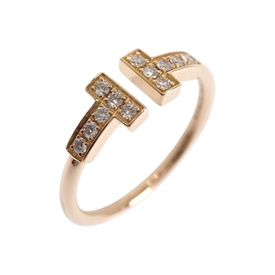 ティファニー TIFFANY&Co. Tワイヤー 10号 60147315 リング K18ピンクゴールド ゴールド ダイヤモンド レディース【中古】【Aランク】