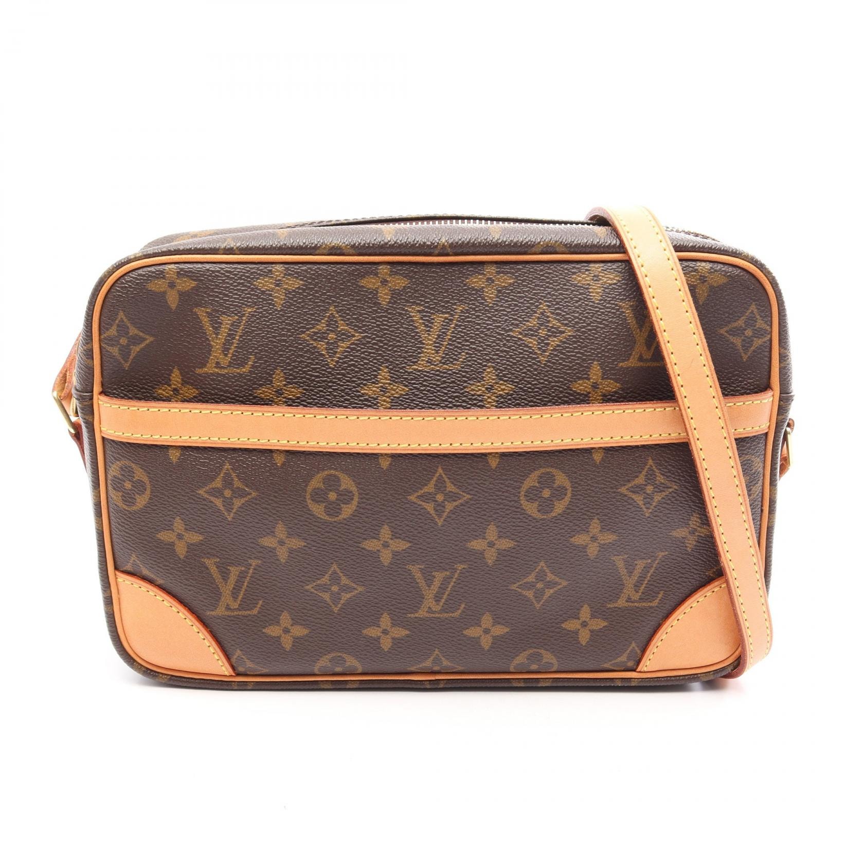 ルイ・ヴィトン LOUIS VUITTON トロカデロ27 モノグラム ショルダーバッグ バッグ PVCコーティングキャンバス レザー モノグラム レディース ブラウン系 M51274 【中古】