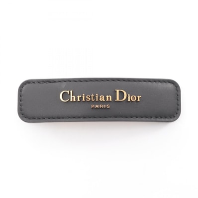 ディオール Dior バレッタ アクセサリー レザー レディース ブラック系 CPA00189ELEA900 【新品】