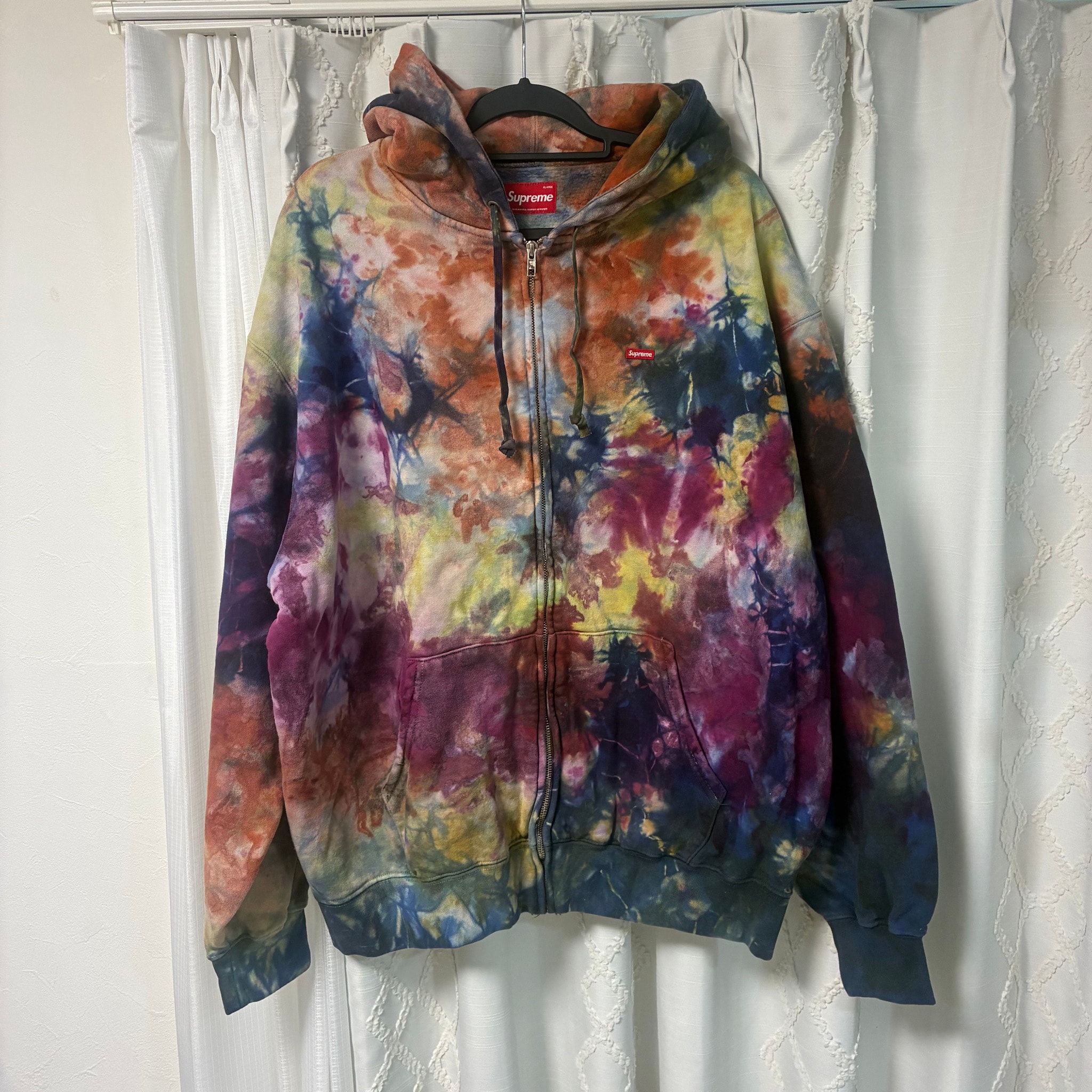 Supreme Overdyed Small Box Zip Up Hooded Sweatshirt "Multicolor"