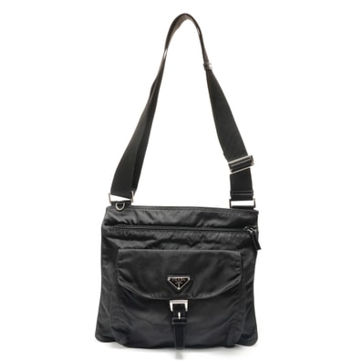 プラダ PRADA トライアングルロゴ ショルダーバッグ【中古】