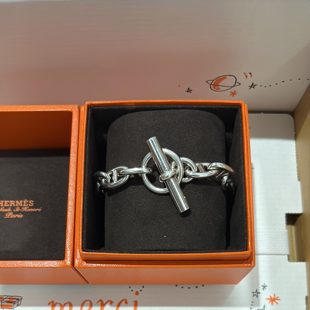 Hermes Chaine D'ancre MM Bracelet "Silver"