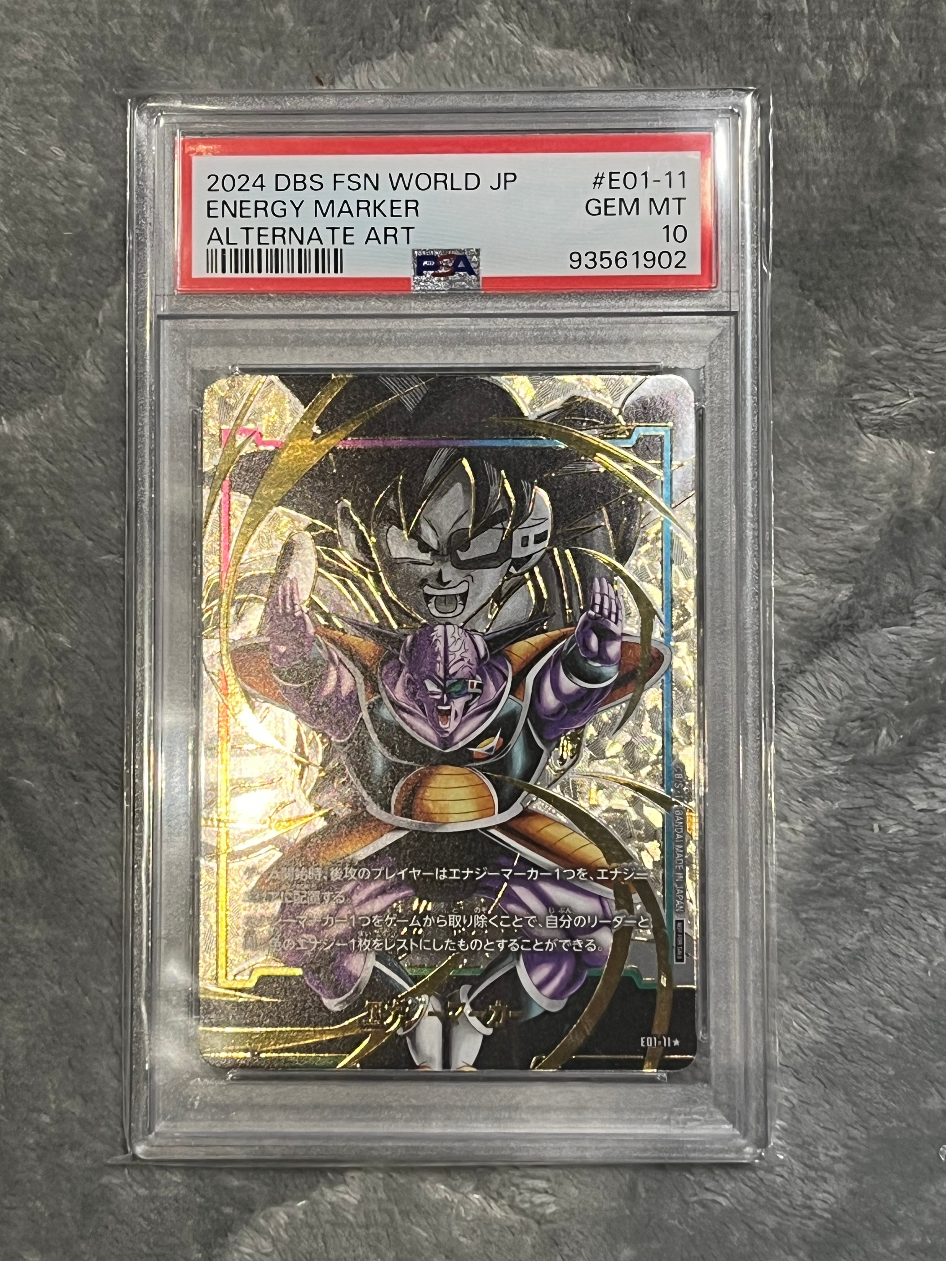 PSA10】エナジーマーカー(ギニュー) ☆ [E01-11](フュージョンワールド
