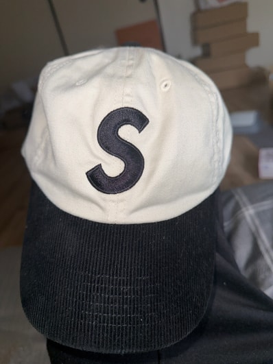 Supreme 2-Tone S Logo 6-Panel "Stone"
