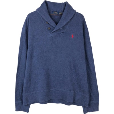 古着 ラルフローレン Ralph Lauren POLO RALPH LAUREN ショールカラー コットンニットセーター メンズXL相当/eaa670157