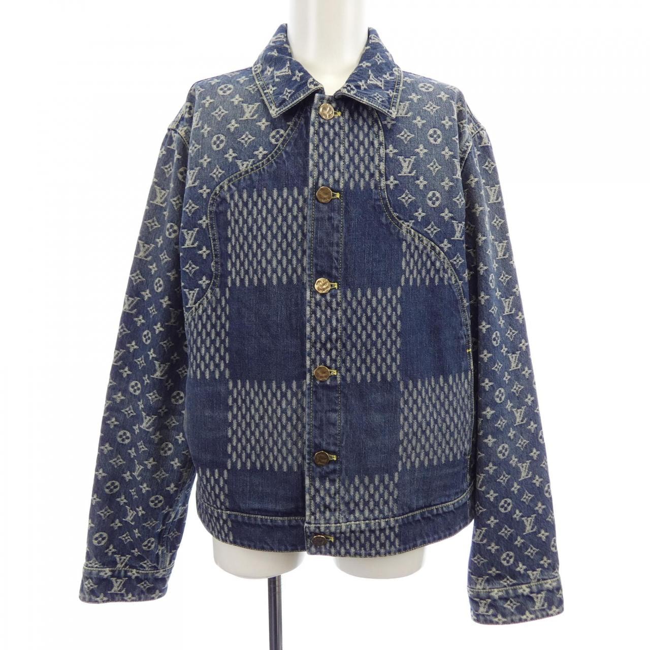 ルイヴィトン LOUIS VUITTON ジャイアントダミエウェーブモノグラム NIGO HJA10WUZC デニムジャケット