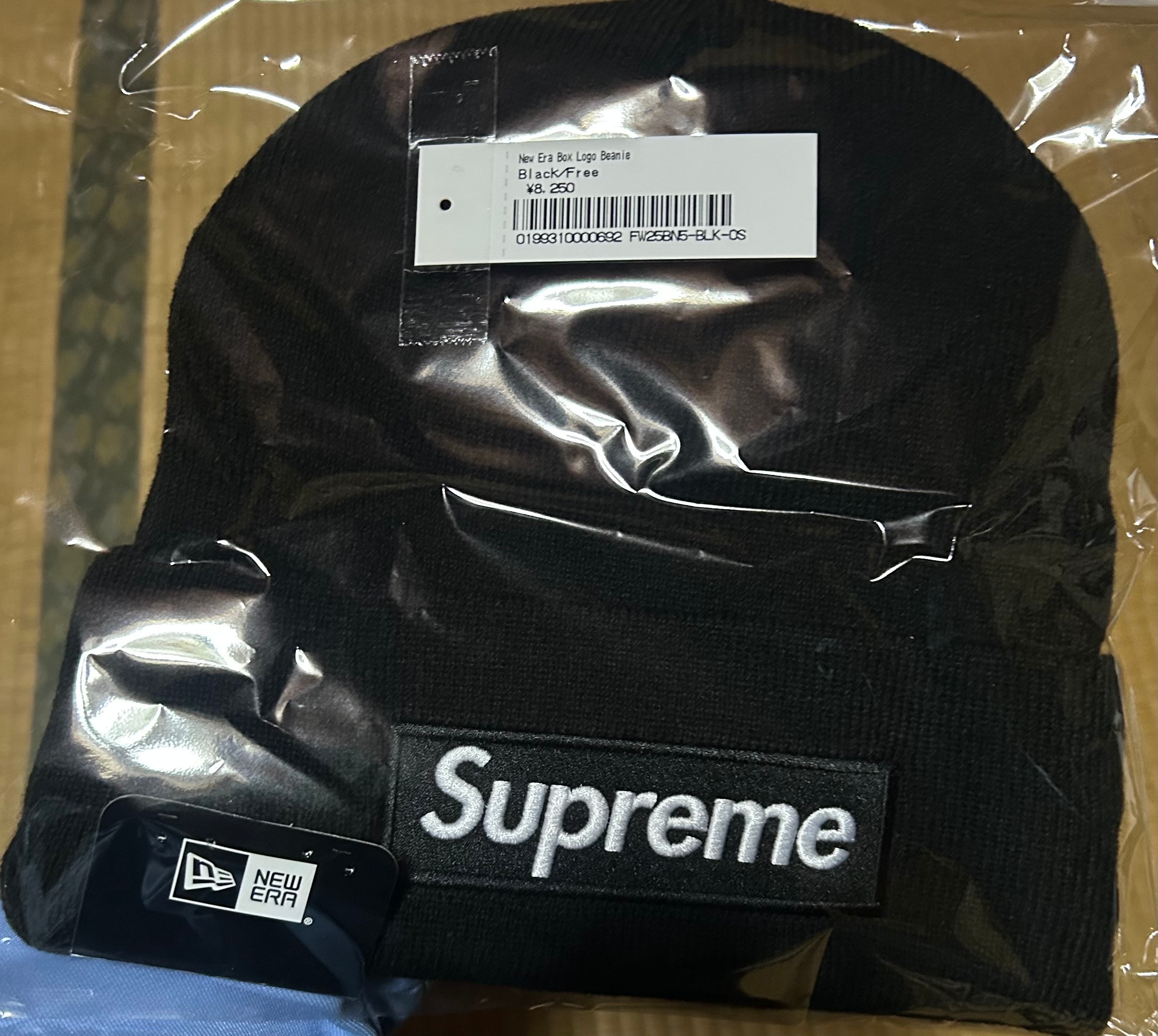 Supreme x NEW ERA Box Logo Beanie (25FW) "Black"