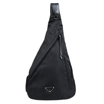 プラダ ショルダーバッグ リナイロン 2VZ092 ブラック ユニセックス PRADA 中古