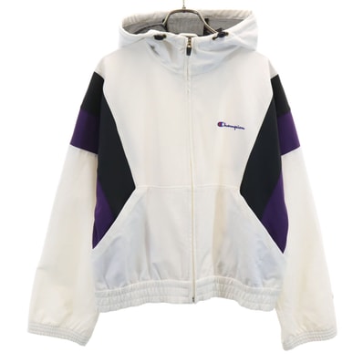 Champion チャンピオン フードジャケット M ホワイト