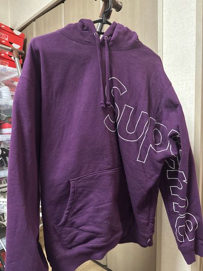 Supreme Reflective Hooded Sweatshirt "Eggplant"