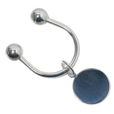 ティファニー ラウンド タグ ユニセックスキーホルダー