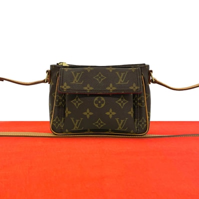 LOUIS VUITTON ルイヴィトン ヴィバシテ PM モノグラム PVC レザー ショルダーバッグ ブラウン
28393