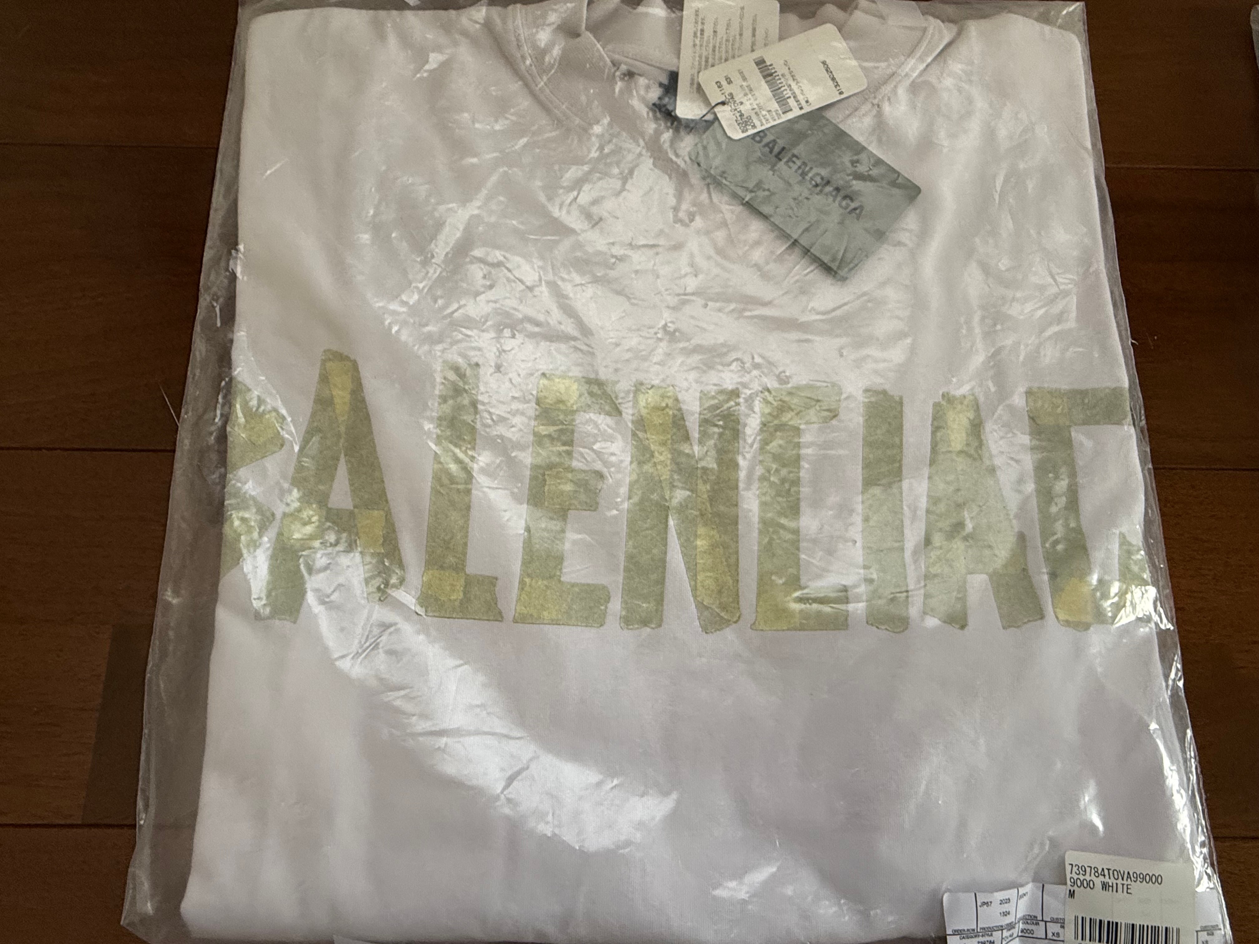 BALENCIAGA Tape Type T-Shirt Medium Fit "White"