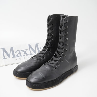 ■未使用品■MAX MARA マックスマーラ スニーカー サイズ38 ハイカットスニーカー ブーツ 靴 サイドジップ 20260528/RA9459