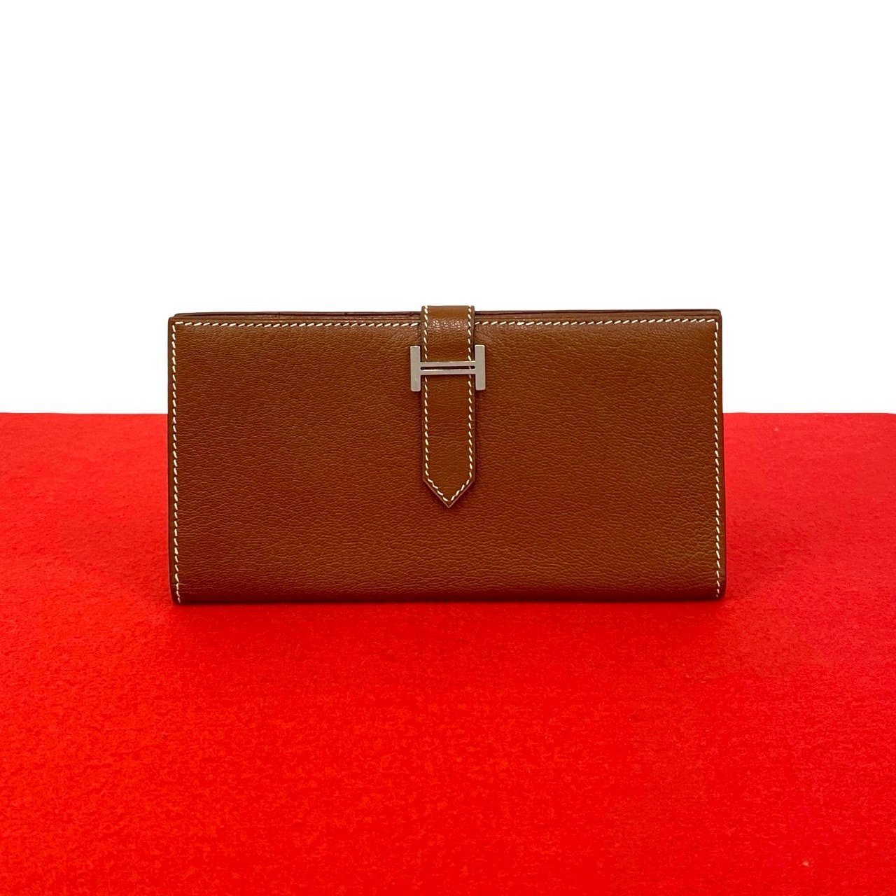 HERMES エルメス ベアン スフレ ヴォーエプソン 長財布 ブラウン
 37841