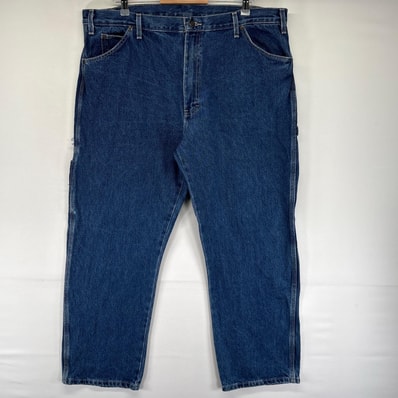 古着 ディッキーズ Dickies デニム パンツ ペインター ジッパーフライ 大きいサイズ ハンマーループ W40 L30 ブルー系 メンズ