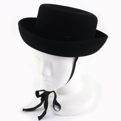 極美品 シャネル ハット ブラック レディース M 20S